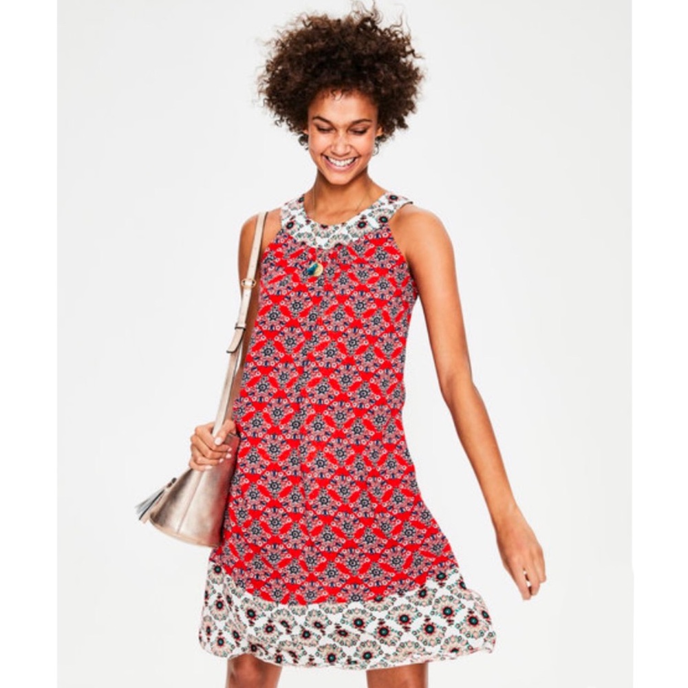 Boden Floral Swing Dress